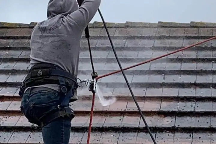 Travaux de nettoyage démoussage et hydrofuge de toiture et façade 28